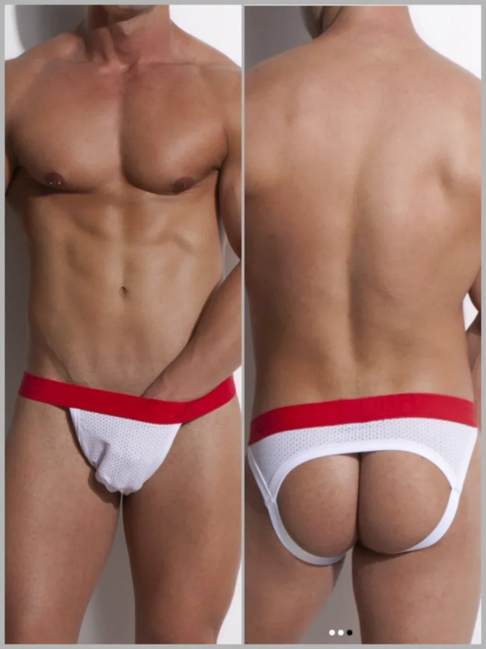 Alexander Cobb - Jockstrap White - Red (S)
